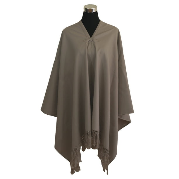 Manta Fina Lana Poliéster Unisex - Largo - Beige