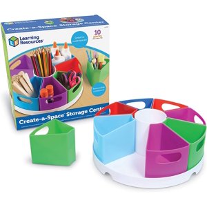 Centro De Almacenamiento Learning Resources Juego De 10 Piezas Colores Brillantes