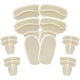 thumbnail image 1 of Taloneras antideslizantes zapatos holgados 4 pares beige protección ampollas dolor alivio, 1 of 7