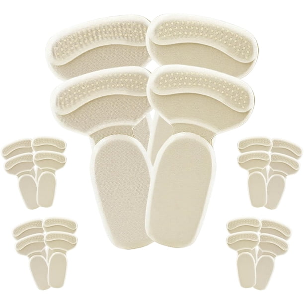 Taloneras antideslizantes zapatos holgados 4 pares beige protección ampollas dolor alivio