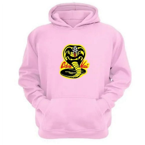 Polerón Canguro Cobra Kai Rosa Talla L Unisex