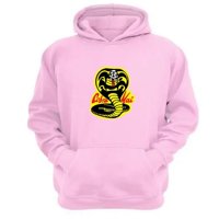 Genérico - Polerón Canguro Cobra Kai Rosa Talla L Unisex