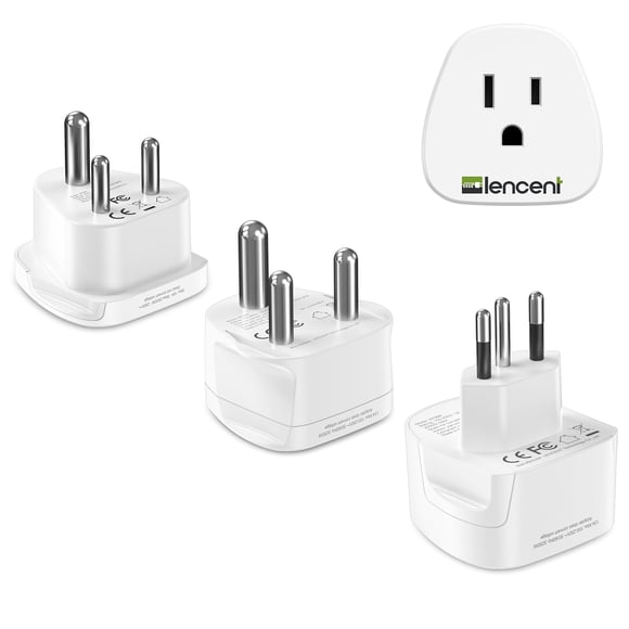 Adaptador de viaje LENCENT Tipo D, M y N