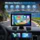 thumbnail image 2 of Pantalla CarPlay inalámbrica portátil BOAODIFSH HD Touch de 7 pulgadas, 2 of 6