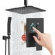 thumbnail image 1 of Ducha 12 Negro Mate Techo Push Button, 1 of 3