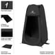 thumbnail image 3 of Carpa de ducha plegable con forma de cápsula Wakeman Outdoors, color negro, 3 of 7