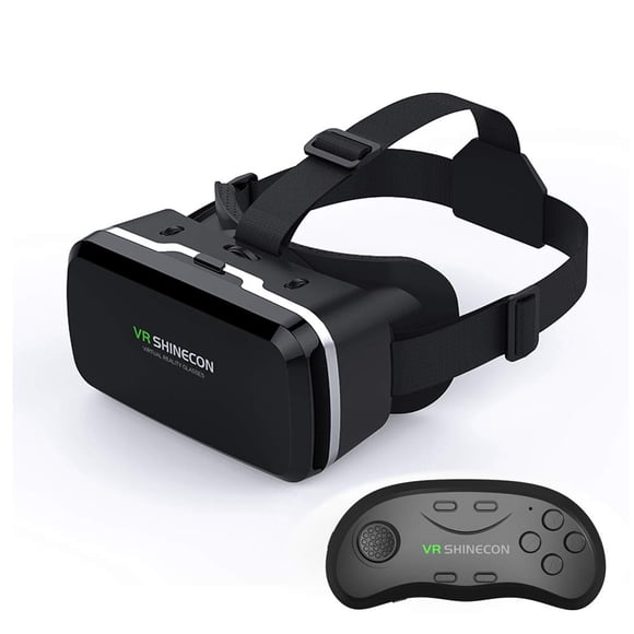 Visor de Realidad Virtual VR SHINECON con Control Remoto para iPhone y Android