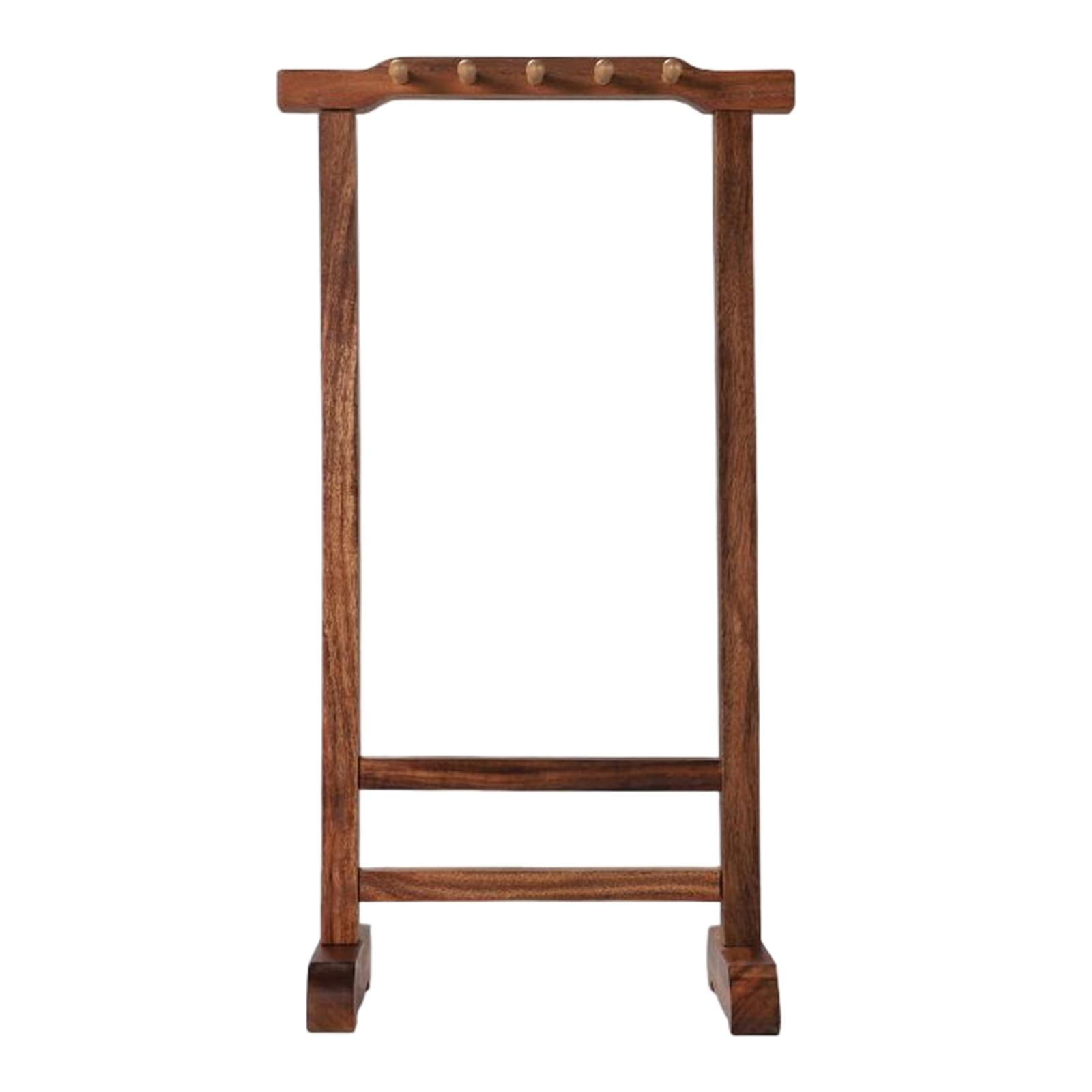 Magideal - Soporte Para Bolígrafo De Caligrafía, Estante De Exhibición Exquisito De 10 Pines, Colgador De Madera, Estante Retro, Bolígrafo De Caligrafía Colgante Palo De Rosa