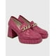 thumbnail image 3 of Zapato para mujer con taco y cadena Rosado, 3 of 4