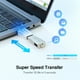 thumbnail image 1 of Adaptador M/h Otg Usb-c 3.1 /usb-a 3.0 Plastico Blanco Us173, 1 of 2