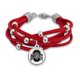 thumbnail image 1 of Pulsera FTH Ohio State 19 cm con cuentas de plata, 1 of 1
