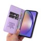 thumbnail image 2 of Funda Billetera de Cuero para Samsung Galaxy A55 5G con Tarjetero y Soporte - Tapa Magnética Morado, 2 of 6