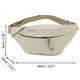 thumbnail image 3 of Unique Bargains 1 Pc Riñonera Simple Bolsa de Cintura Blanca, 3 of 6