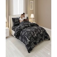 Mylhogar - Set De Cubrecama Con Chiporro Mas Sabana Plaza Y Media Extra Suave Térmico Premium