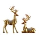 thumbnail image 1 of 2 Uds Figuritas De Renos Estatuas De Ciervos De Resina Para Decoración Del Hogar Regalo Dorado, 1 of 5