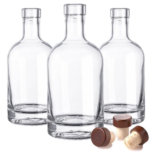 Botellas Midwest Spice Company 375 ml Pack de 3 con Tapones de Corcho