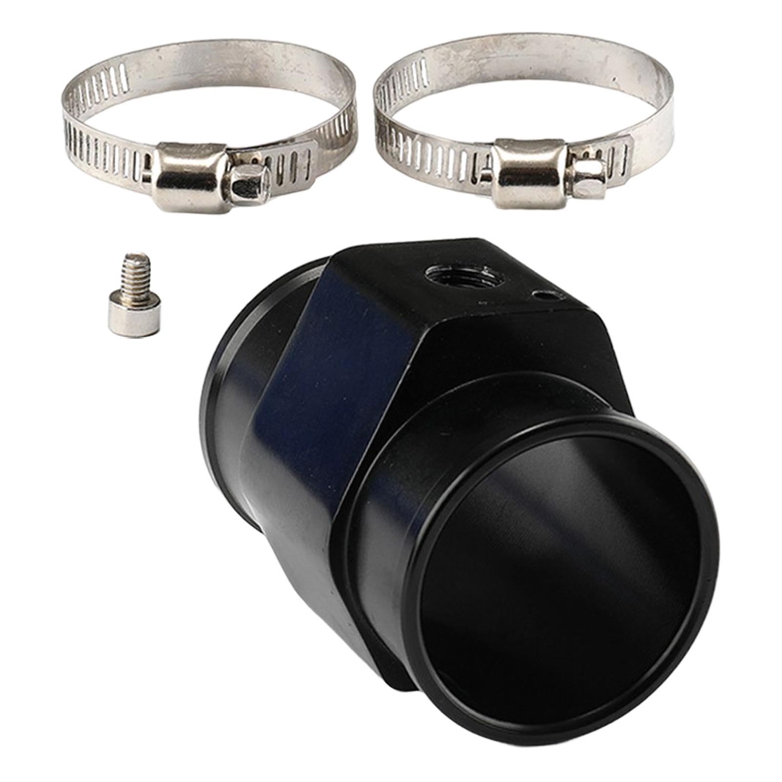 Ioensy - Adaptador De Sensor De Indicador De Temperatura Del Agua Abrazaderas De Refrigerante De Aluminio De 3 Vías 40Mm
