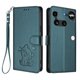 thumbnail image 1 of Funda de Gato tipo Libro para Nothing Phone 3, Verde Oscuro, 1 of 6