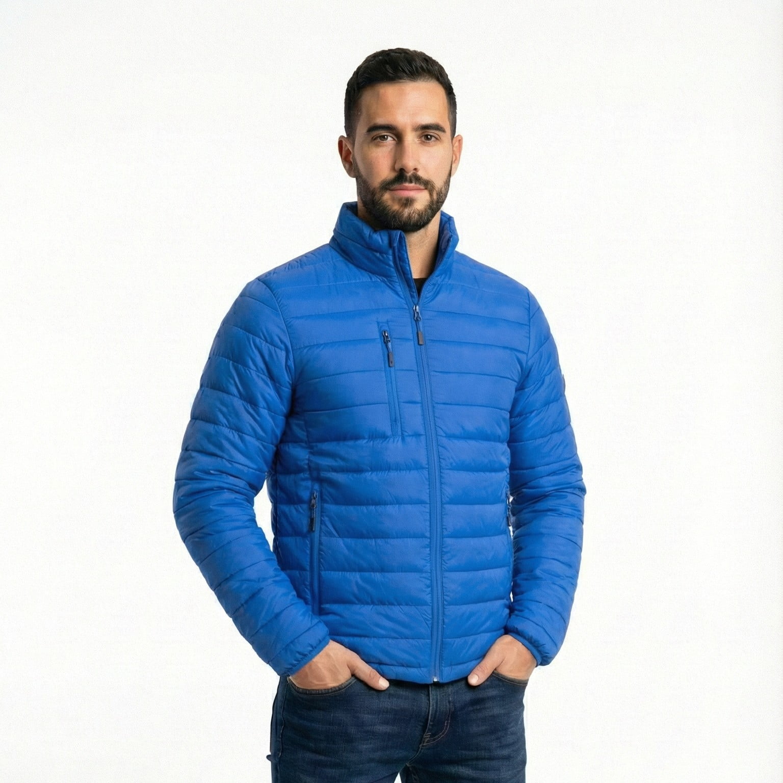 T-world - Parka Térmica Ultraliviana Hombre Light Abrigo Invierno Azulino