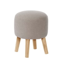 Latam Home - Pouf Nantes Lino Gris Claro