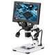 thumbnail image 1 of Microscopio digital LCD Highbrain con zoom de 12 MP y 1200 aumentos con pantalla HD de 7 pulgadas, 1 of 8