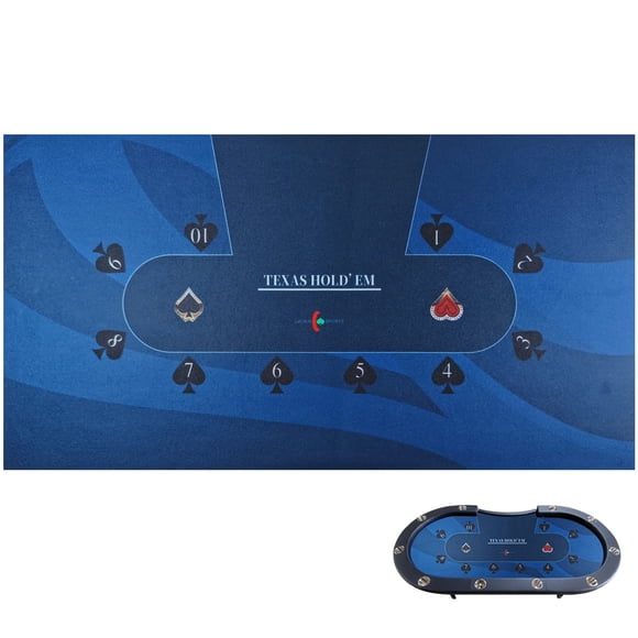 Mantel de Mesa de Póker Luckin Sports 274 cm x 142 cm Impermeable