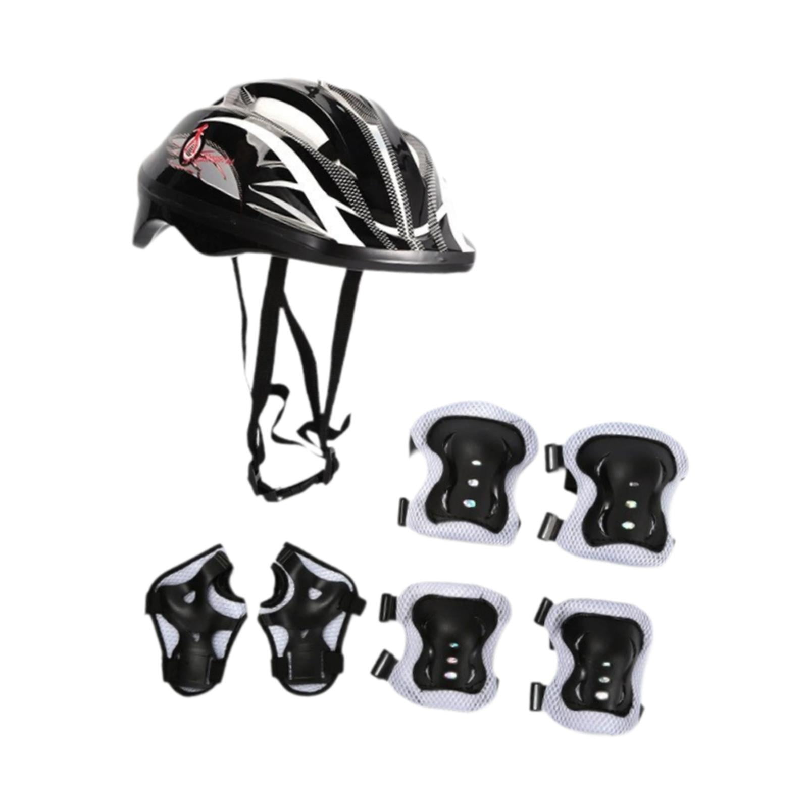 Magideal - Casco De Bicicleta Para Niños, Equipo De Bicicleta De Equilibrio, Protector Resistente Al Desgaste De Alto Rendimiento, Casco De Patinaje Sobre Ruedas Negro