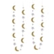 thumbnail image 4 of Estrella Luna Guirnalda Colgantes Empavesados ​​Ramadán Eid Fiesta Cumpleaños Decoraciones Oro, 4 of 5