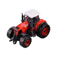 Bothyi - Mini Tractor Para Niños, Adornos, Vehículo Fundido A Presión, Juguete Para Vacaciones, Año Nuevo, Regalo Rojo