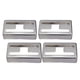 thumbnail image 3 of Juego De 4 Cubiertas De Pastilla Para Guitarra Eléctrica De Latón Cubiertas Humbucker Plata En Forma De H, 3 of 5