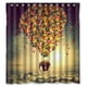 thumbnail image 1 of Cortina de ducha con diseño de elefante volador, con ganchos, 167 x 183 cm, 1 of 3