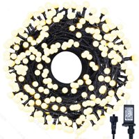 Meteds - Luces Navideñas, Led, 300 Metros, 105 Pies, 8 Modos, Resistentes Al Agua