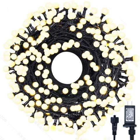 Meteds - Luces Navideñas, Led, 300 Metros, 105 Pies, 8 Modos, Resistentes Al Agua