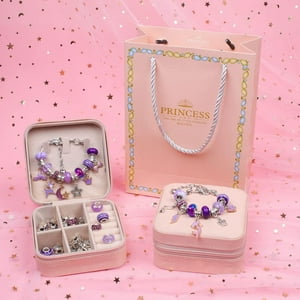 Partyglobos - Kit Para Hacer Pulseras Y Collares Tipo Pandora Princess