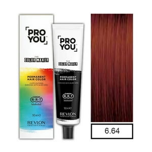 Revlon - Tintura 6.64 Pro You Rubio Oscuro Rojo Cobrizo 90Ml Mas Oxidante