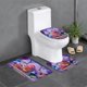 thumbnail image 1 of Intensa-Mente Juego de 3 alfombras de baño de coral fleece: tapete de baño + alfombra de inodoro en forma de U + funda de tapa de inodoro en forma de O, 1 of 6