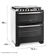 thumbnail image 2 of Cocina Fensa 76Dbt Negro, 2 of 7