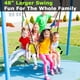 thumbnail image 5 of Platillo Tree Swing HeyZoo de 48 pulgadas con capacidad para 410 kg, color verde, 5 of 6