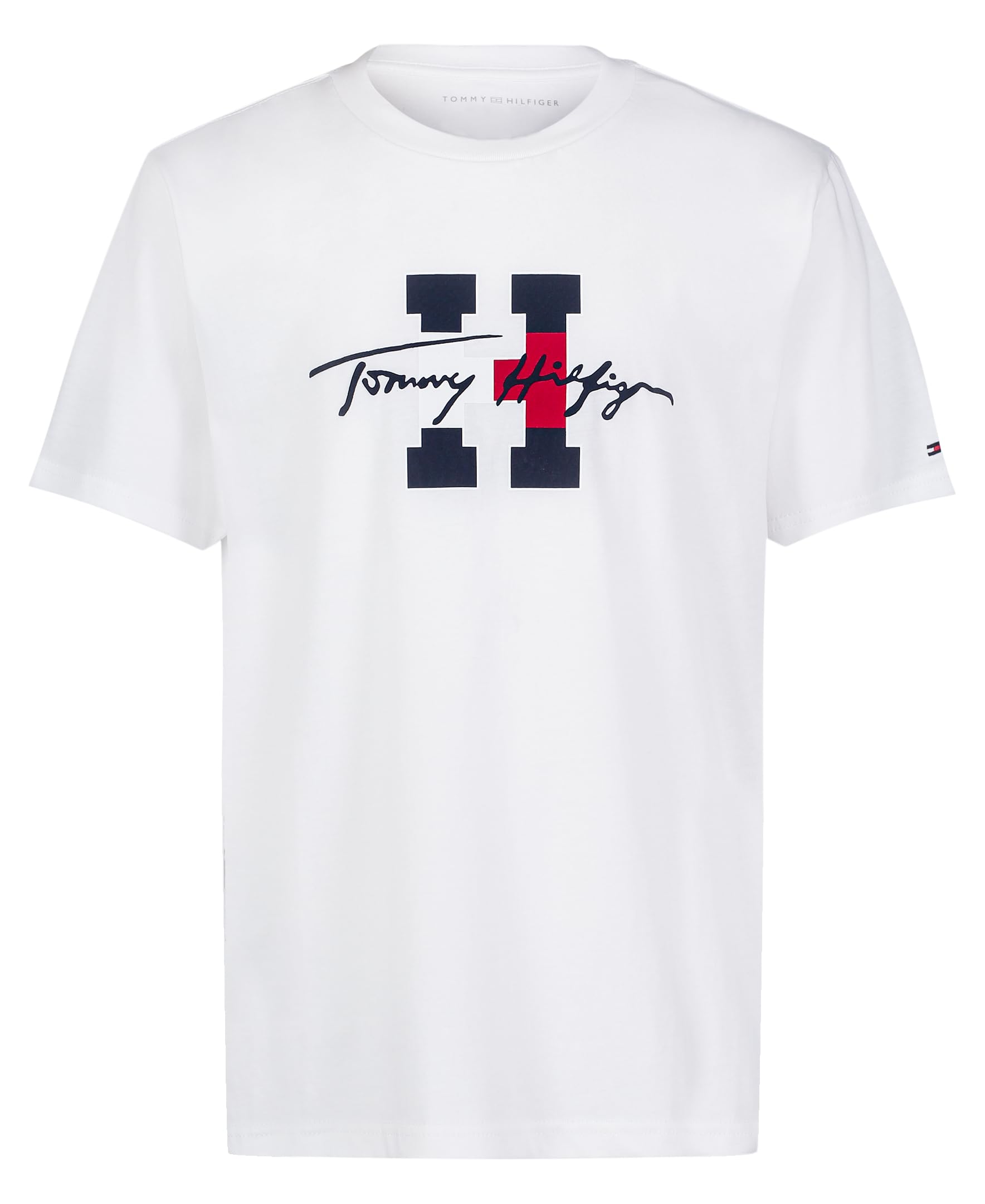 Camiseta Tommy Hilfiger De Manga Corta Para Niños De 14 A 16 Años