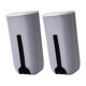 thumbnail image 4 of 2pcs Cocina Bolsa Soporte Dispensador Caja Montaje En Pared Caja De Almacenamiento De Plástico Gris, 4 of 5