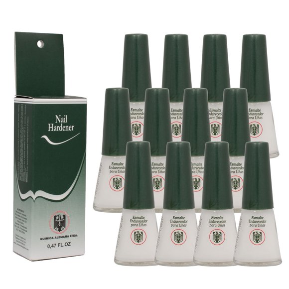 Endurecedor de Uñas Química Alemana 12 frascos de 14 ml