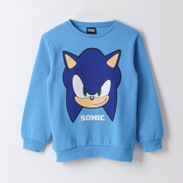 Polerón Cerrado Niño Sonic Face Azul Sonic