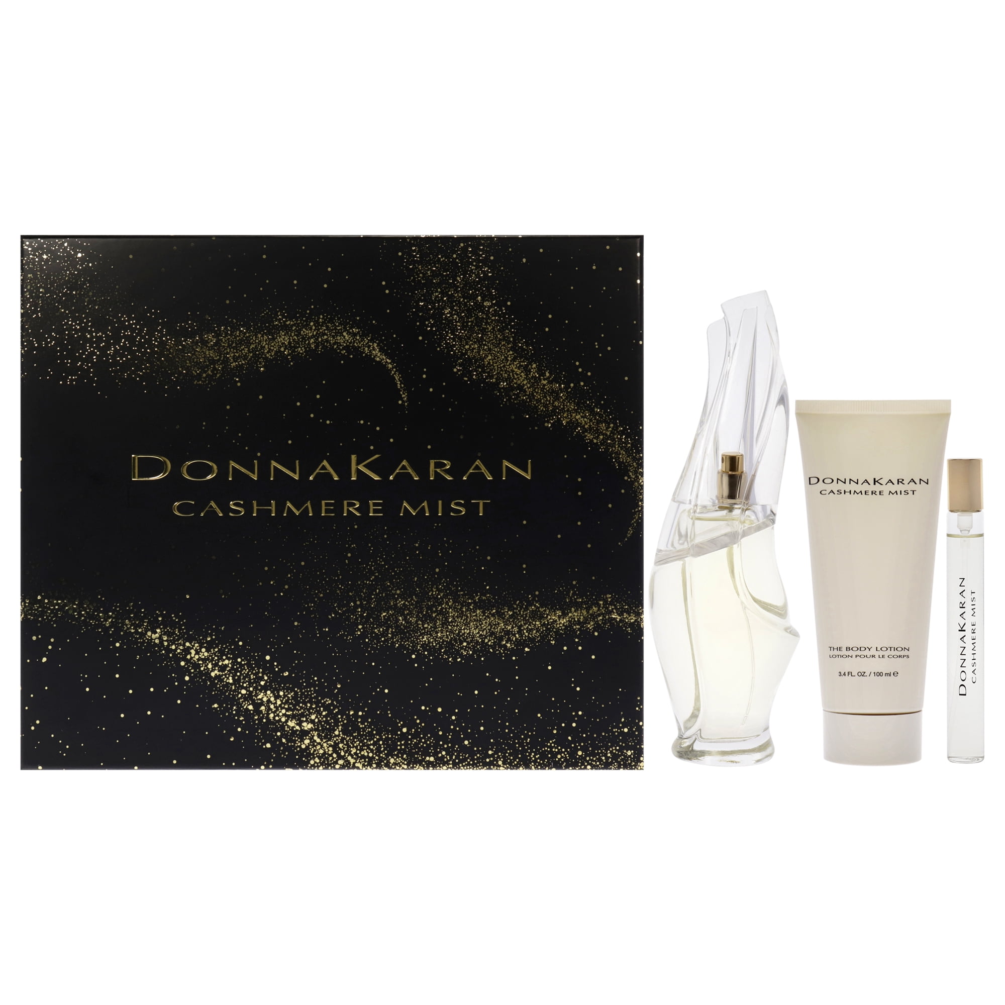 Donna Karan - Niebla De Cachemira De Para Mujer: Set De Regalo En Spray, Spray Edp Y Loción Corporal