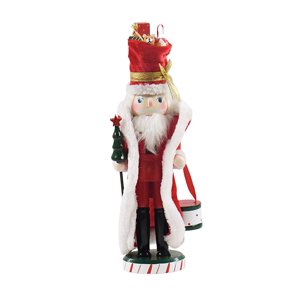 Magideal - Figura De Cascanueces De 14 Pulgadas, Juguete Decorativo Navideño, Figura De Cascanueces Para Chimenea, Decoración De Escritorio Navideña Coleccionabl Estilo G