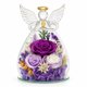 thumbnail image 1 of Rosa Preservada en Figura de Ángel de Cristal Regalo de Amor Eterno, 1 of 8
