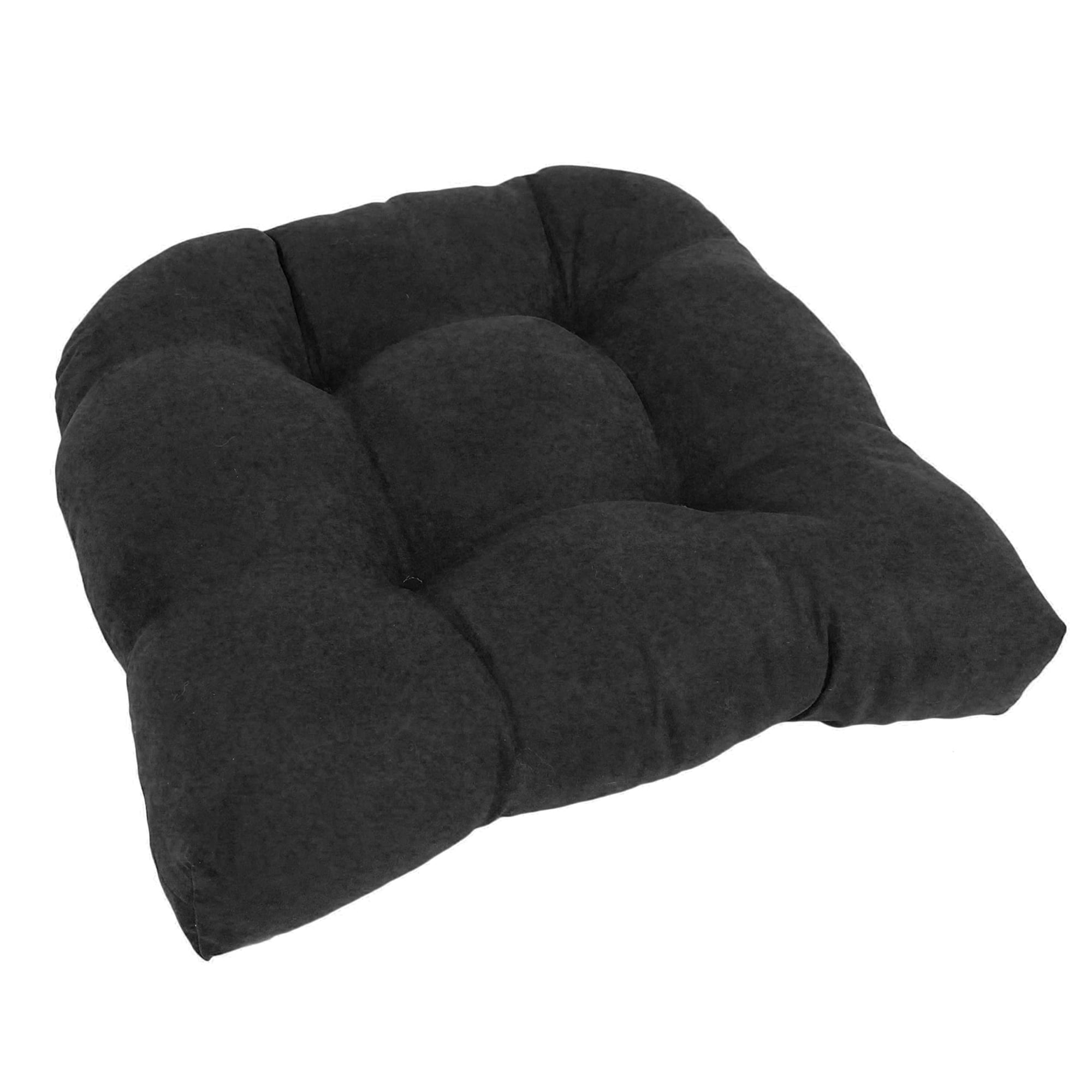 Cojín Para Silla Blazing Needles, Microgamuza, Respaldo Redondeado, Negro
