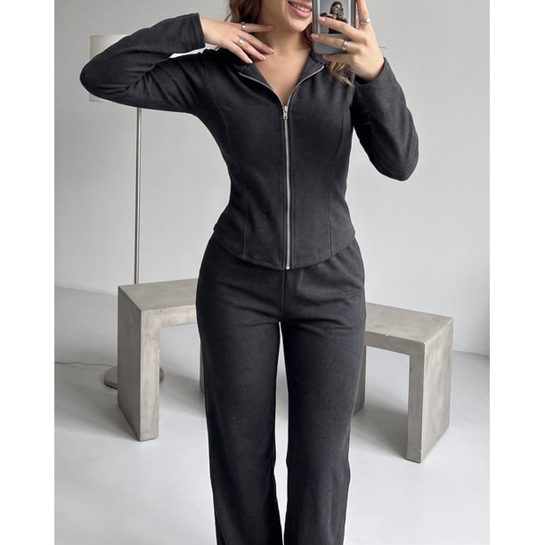 Set Mujer Tela Técnica Invierno Palazzo Gorro Pro - ZL043