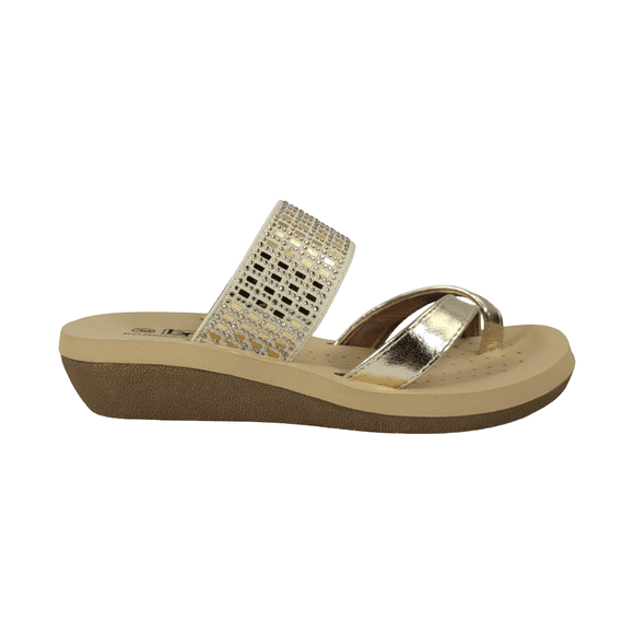 SANDALIAS BONNY FRANCO DORADO MUJER | 384-0971 - Talla 37