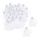 thumbnail image 4 of 100 Bolsas De Malla Con Cordón Para Jardín, Bolsas De Protección Para Frutas, 10 Cm X 12 Cm, Color Blanco, 4 of 5