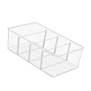 Bothyi - Organizador De Cocina Dividido, Caja De Almacenamiento De Té Para Nevera, Ventana, Cocina Sin Tapa